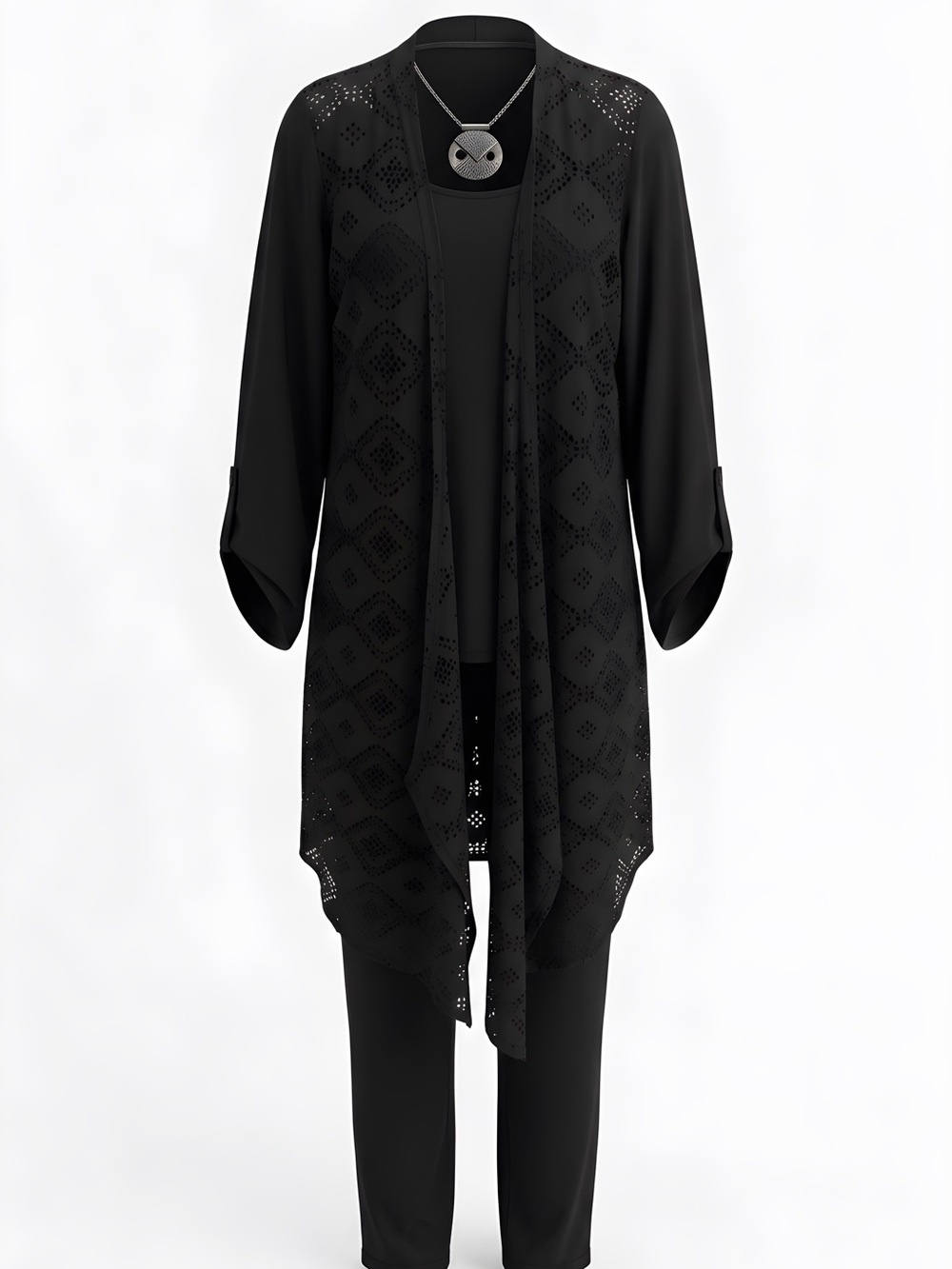 Antthony Black Patterned Ensemble